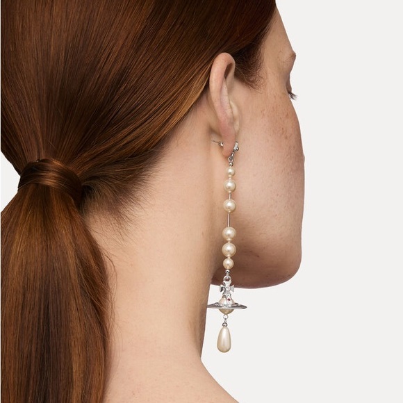 Vivienne Westwood Broken Pearl Earrings